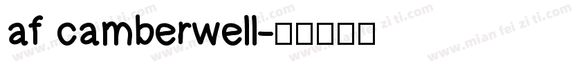 af camberwell字体转换